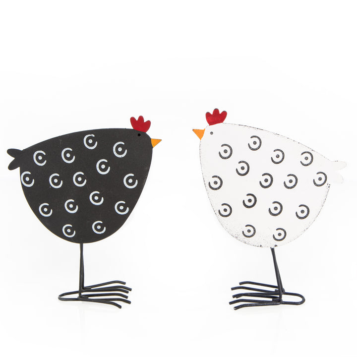 4 Ostern Deko Hasen Figuren braun gelb aus Keramik