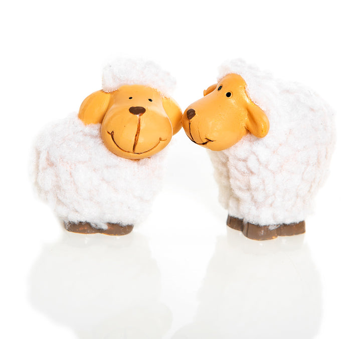 4 Herz Anhänger mit Osterhasen rosa beige 10 cm