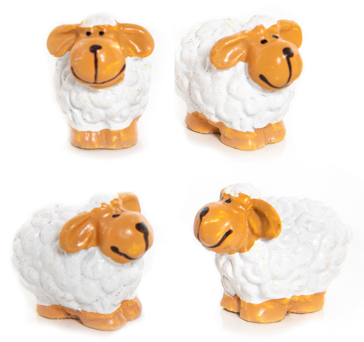 6 Osterdeko Klammern Holz & Filz - Osterhase Clips 5 cm