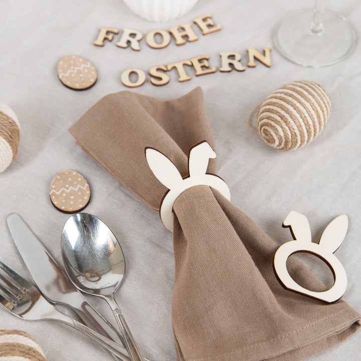 10 Vögel Tauben Anhänger aus Holz Tischdeko Ostern Hochzeit Natur 7 x 5 cm
