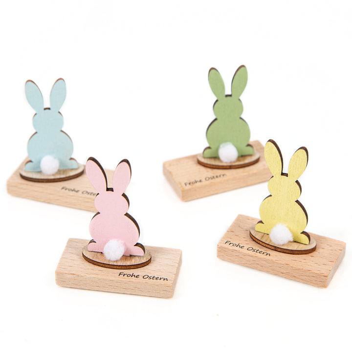 6 kleine Glücksschweinchen aus Holz Glücksbringer Geschenk Natur