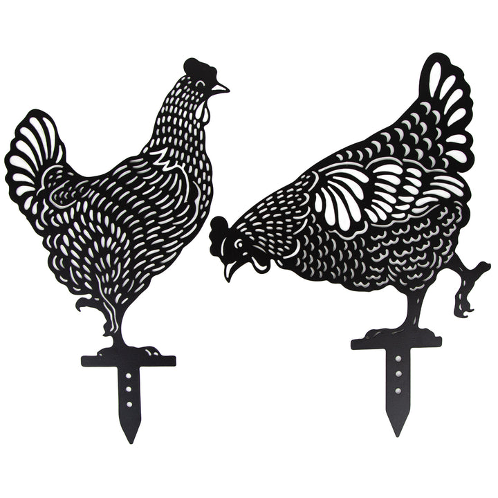 2 rostige Vögel Metall Anhänger Frühling Dekoration braun Vintage 18 x 8,5 cm