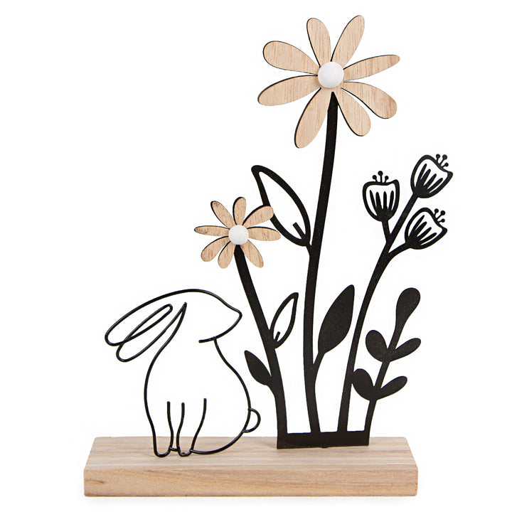 Katze Dekokranz für Tür und Wand - Geschenkidee für Katzenbesitzer Creme beige Ø 20 cm