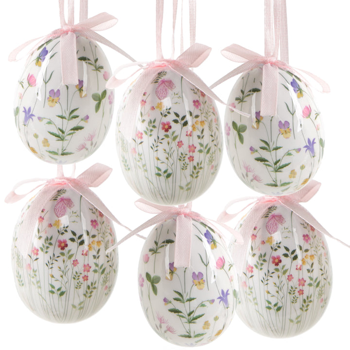 Moderne Osterdekoration zum Hinstellen Hase mit Blumen 19 x 27 cm