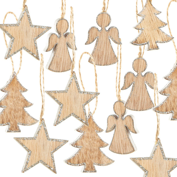 Logbuch-Verlag 8 kleine Weihnachtsfiguren Nikolaus + Schneemann Figuren 7,5 cm zum Hinstellen - Keramik Deko Weihnachten Give-Away