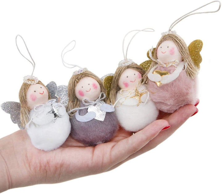 Logbuch-Verlag 5 Weihnachtsanhänger Rentier Santa Nikolaus Anhänger mit Schnur Christbaum Weihnachtsbaum Baumschmuck Weihnachtsmann Geweih Weihnachtsmütze