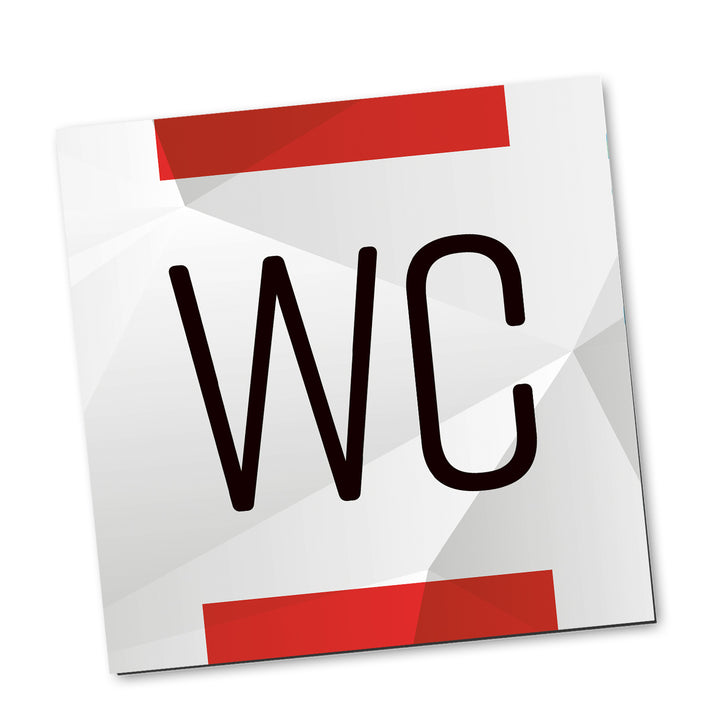 WC-Schild Toiletten-Schild Türschild blau weiß türkis Mosaik-Optik rund 15 cm Durchmesser inkl. Klebepunkte Badezimmer
