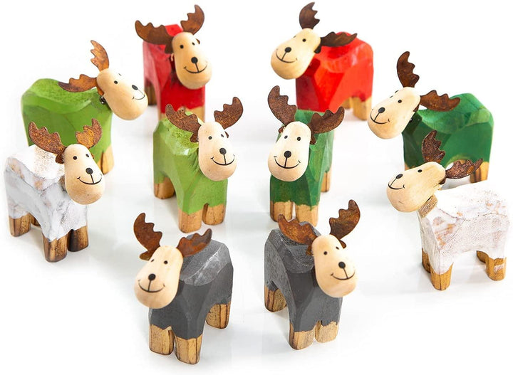 4 Weihnachtskarten MIT KUVERT DIN A6 verschiedene Motive grün grau Shabby Chic