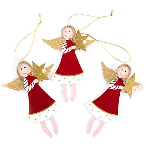 8 kleine Mini Nikolaus Figuren Weihnachtsmann Santa Claus rot weiß  mit Tannenbaum