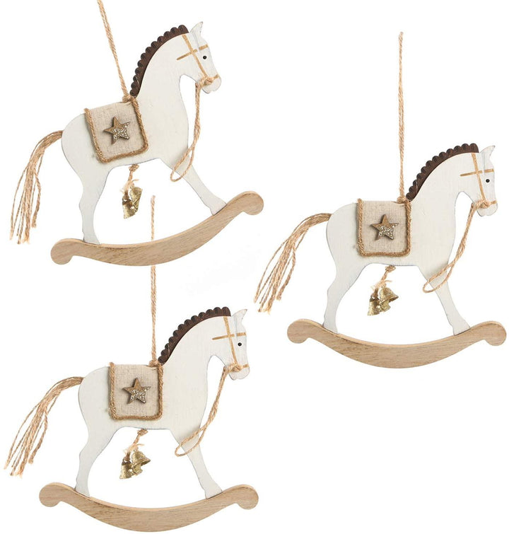 4 Engelanhänger rosa gold aus Keramik 8 cm - Schutzengel Weihnachtsdeko
