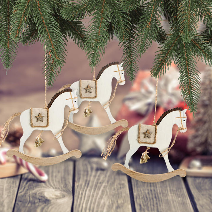 4 Engelanhänger rosa gold aus Keramik 8 cm - Schutzengel Weihnachtsdeko