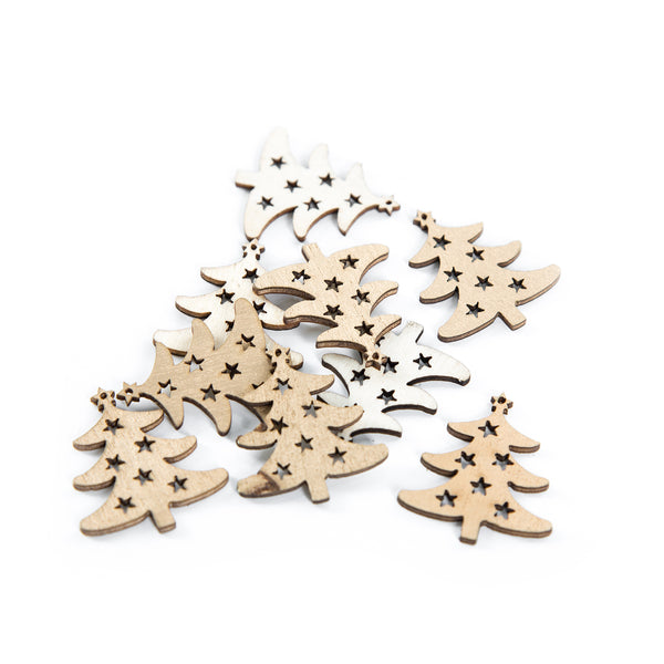 Logbuch-Verlag 7 Holzblumen als Strauß Ostern Deko Frühlingsdeko Geschenkidee Mama Oma im skandinavischen 11 x 2 x 33,8 cm Naturdekoration