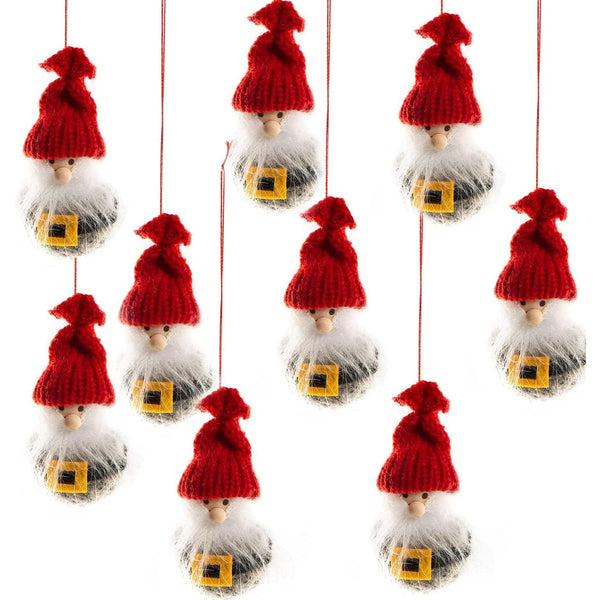 10 Wichtel zum Aufhängen rot grau gelb - als kleines Geschenk - Foto 1