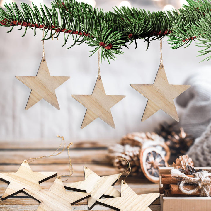 18 kleine Weihnachtsanhänger aus Metall - weiß Gold gepunktet