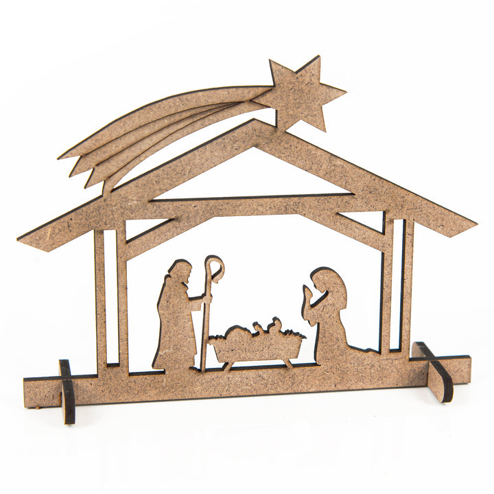 Logbuch-Verlag 3 kleine Weihnachtsbäume aus Holz - Baum Miniatur flach zum Stecken - Kundengeschenk Mitarbeitergeschenk Weihnachten