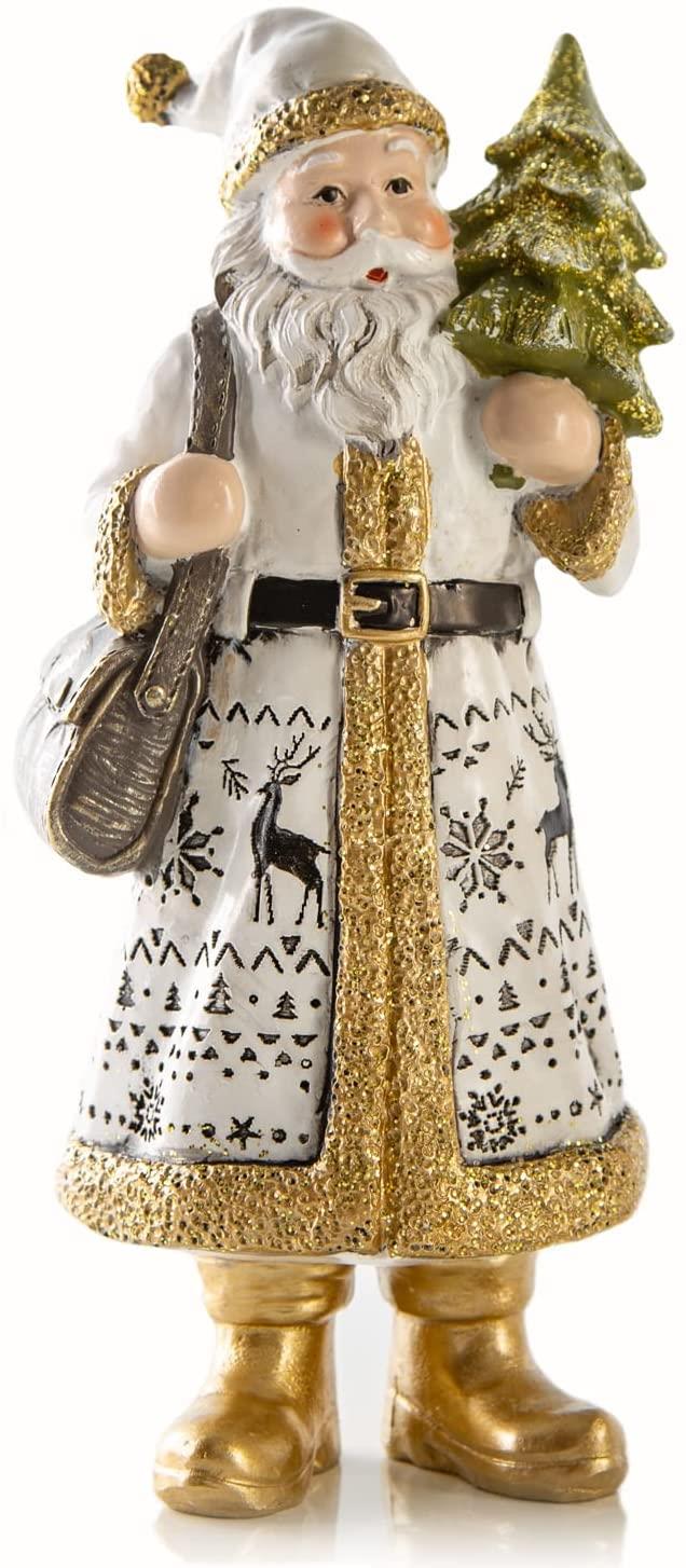 Logbuch-Verlag 4 Hasen Figuren mit Blümchen braun rosa 12 cm - Keramik Osterhasen - Ostern Deko zum Hinstellen