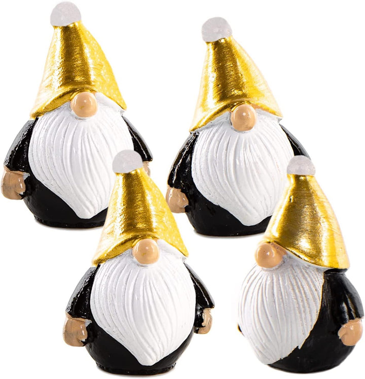 12 Mini Engel zum Streuen - 2,5 cm goldfarben aus Kunststein