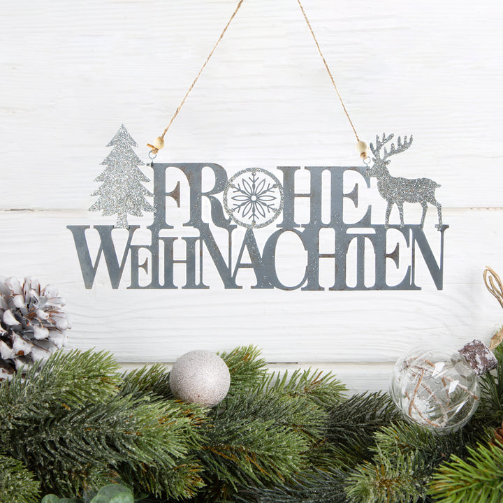 Logbuch-Verlag 96 Weihnachtssticker - Weihnachten Geschenk Verzierung Weihnachtsmann Ø 4 cm Merry Christmas braun rot