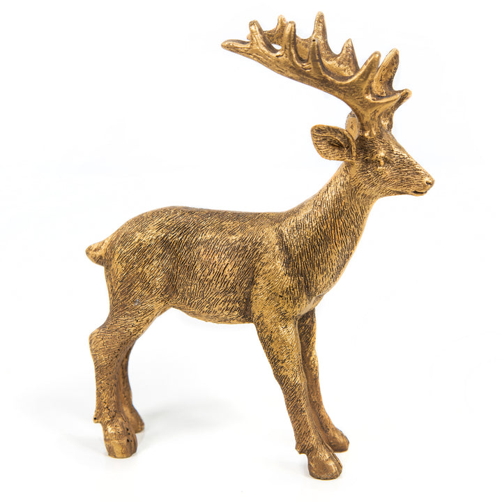 Große Engel Figur 24 cm Gold glänzend Weihnachtsengel Deko