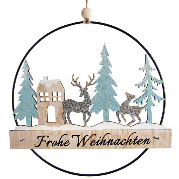 4 winterliche Engel Anhänger Fee Elfe mit Federkleid weiß 15cm