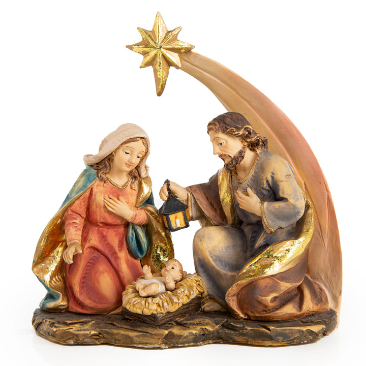 Kleine Weihnachtskrippe Heilige Familie Krippe Miniatur 7 cm