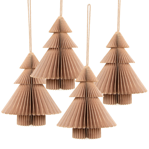 Adventskranz Set 4 Schalen mit Kerzen und Deko - Gold braun 45 x 18 cm