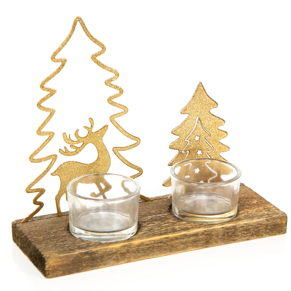 Logbuch-Verlag Kirche Windlicht aus Porzellan Kirchenfigur Teelichthalter weiß Weihnachten Deko Geschenk christlich 19 cm