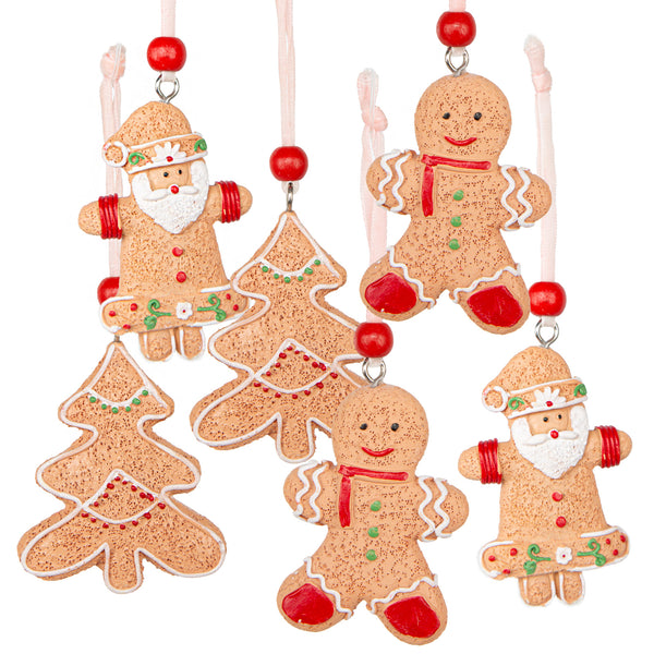 8 kleine Häuser - Deko Stadt weihnachtlich aus Holz rot braun 4-6 cm