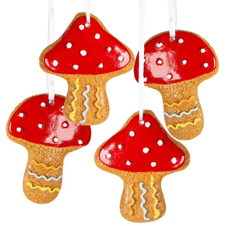 6 Glücksschweinchen Figuren bunt 6 cm - mit Glückssymbolen Silvester Deko