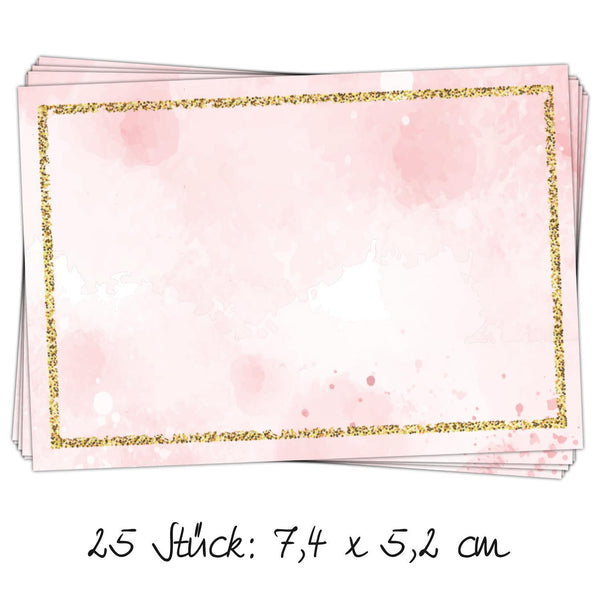 25 braune Geschenktüten mit Fenster und Pergamineinlage (7 x 4 x 20,5 cm) und 25 Weihnachts-Aufkleber Sticker"Frohe Weihnachten" mit Stroh-Schmuck zum liebenvollen Verpacken