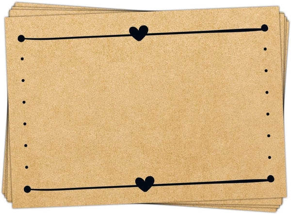 25 Geschenkaufkleber in Kraftpapier-Optik 7,4 x 5,2 cm - zum Beschriften