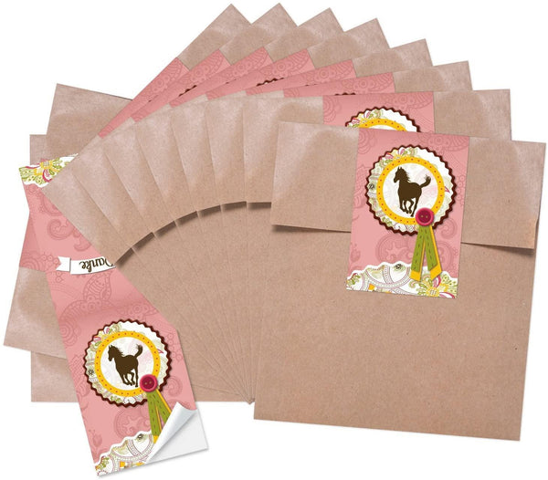 10 kleine braune Papiertüten Tütchen 13 x 18 + 2 cm Lasche inkl. Aufkleber weißer Holz-Hintergrund mit rotem Herz als give-aways zur Hochzeit, Muttertag, Geburtstag, … Verpackung Präsente