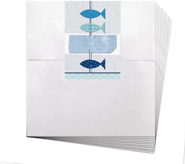 25 kleine weiße Geschenktüten Papiertüten Verpackung für Geschenke 13 x 18 + 2 cm Lasche inkl. Aufkleber SCHÖN DASS DU DA BIST Krone rosa, grau, weiß gepunktet shabby chic look
