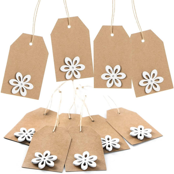 2 Kraftpapier Körbchen + 4 Gläser mit Schmuckdeckchen + 40 Geschenkaufkleber