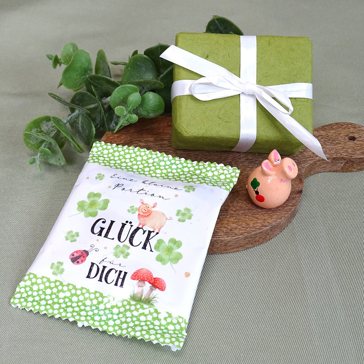 Fruchtgummi Give-Aways Eine Portion Glück Gastgeschenk 7 x 9 cm - Foto 4