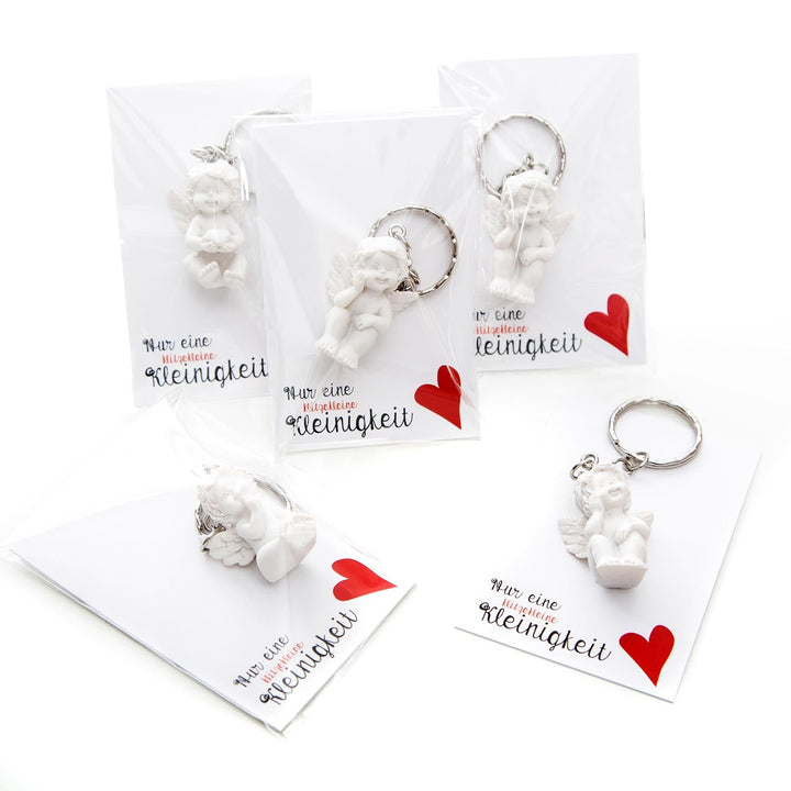 Kleine Geschenke - Nur eine klitzekleine Kleinigkeit Kärtchen in weiß schwarz & weiße Engel - Foto 1