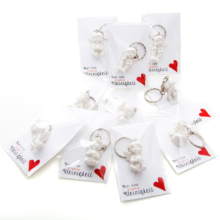 Kleine Geschenke - Nur eine klitzekleine Kleinigkeit Kärtchen in weiß schwarz & weiße Engel - Foto 2