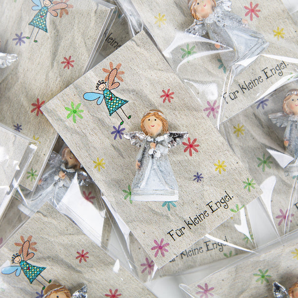 Kleine Gastgeschenke 10 Schutzengel mit Karte "für kleine Engel" - Foto 1