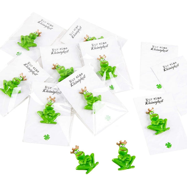 Mini Geschenke - grüner Froschkönig + weiß schwarze Karte Nur eine klitzekleine Kleinigkeit - Foto 1