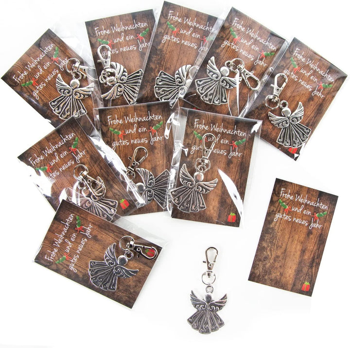 5 Schutzengel mit Weihnachtskarte - Geschenkidee für Mitarbeiter & Kunden
