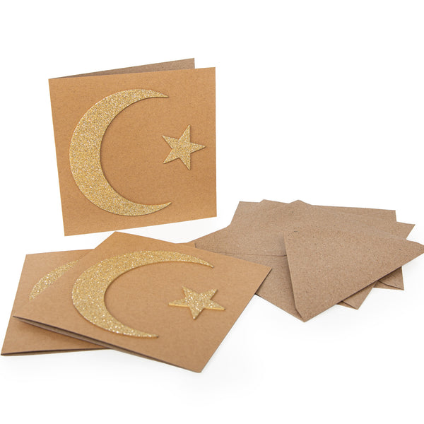 Logbuch-Verlag 8 Ramadan Geschenke Weihnachten Anhänger aus Holz Verzierung Tischdekoration für Bayram Eid Al-Fitr 6 cm bunt