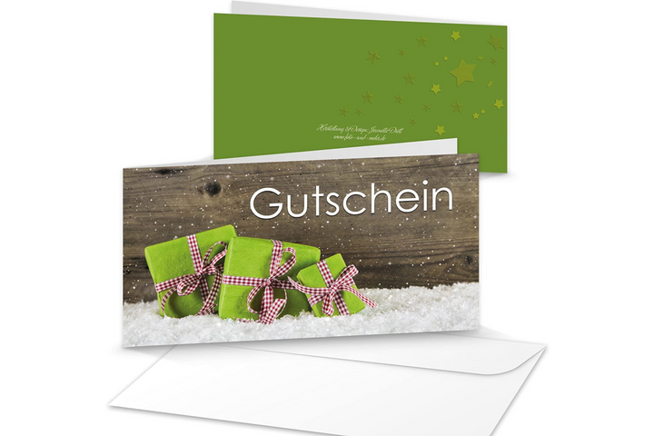 Logbuch-Verlag 20 weihnachtliche Grußkarten MIT KUVERT - Weihnachtskarten Klappkarten schwarz weiß edel mit Hirsch Motiv