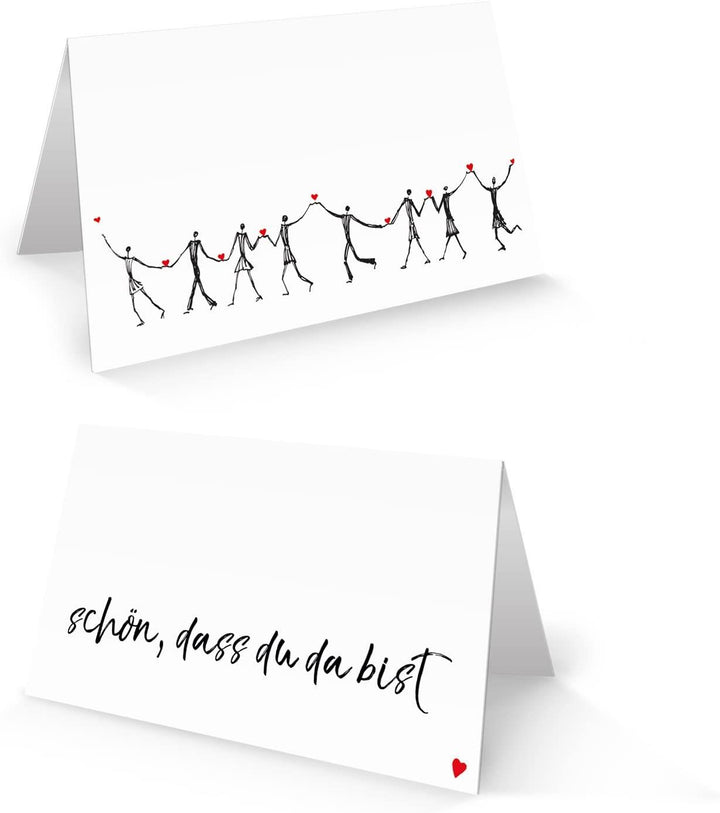 10 Stück Weihnachtskarten Klappkarten mit Umschlag DIN lang rot beige braun natur grün FROHE WEIHNACHTEN 10,5 x 21 cm geklappt - geschäftliche + private Weihnachtspost MIT KUVERT