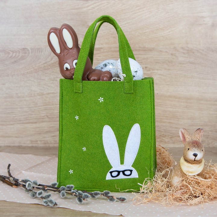 3 grüne Osternest Verpackungen aus Filz 20 x 18 x 5,5 cm - Foto 2