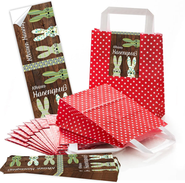 5 kleine braune Papiertüte Weihnachtstüte 18 x 8 x 22 cm + 5 ENGEL Christkind natur beige weiß Aufkleber Geschenktüte Weihnachten Geschenktasche Verpackung give-away Geschenke