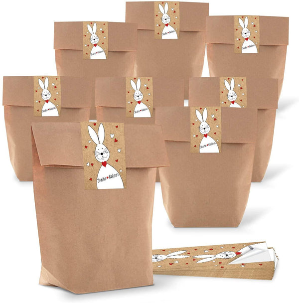 Kraftpapier Ostertüten mit Boden – 16,5 x 26 cm – zum Befüllen & Verschenken zu Ostern