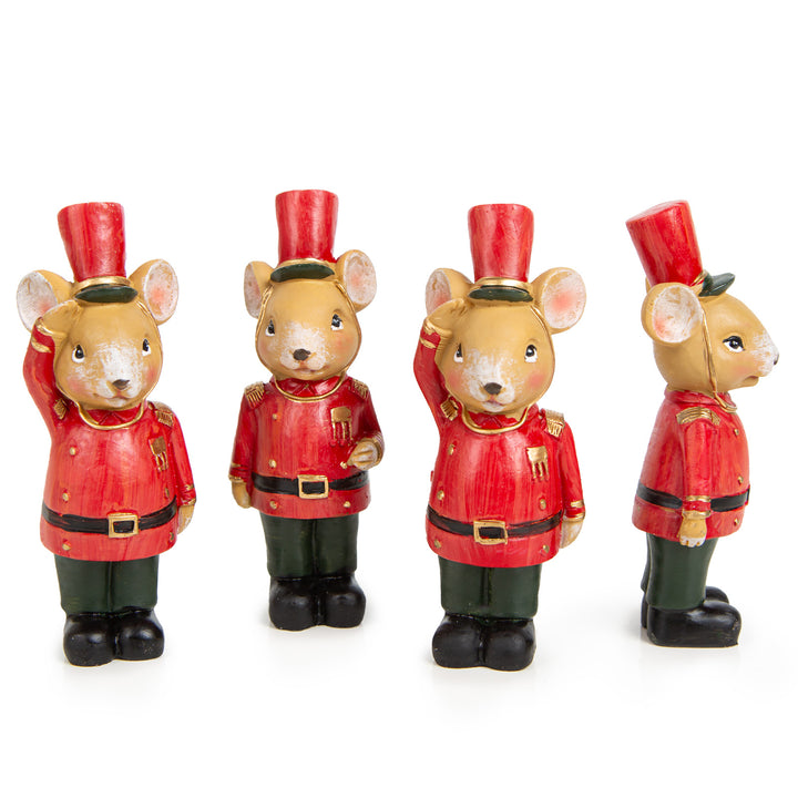 4 Lebkuchenmann Holzanhänger - Weihnachtsdeko zum Aufhängen 6 x 10 cm