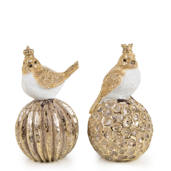 Logbuch-Verlag 18 kleine mini Pilze aus Holz in Gold, weiß, Natur 2 x 3 cm groß als Herbst Weihnachten Silvester Deko