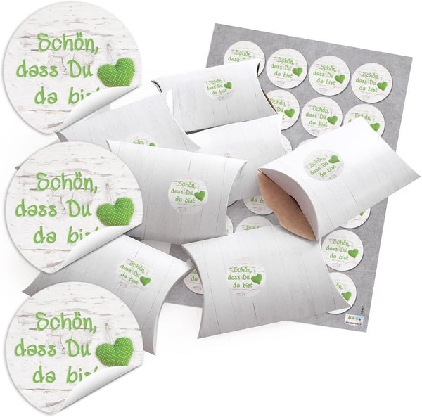 6 Fische blau Verpackung Gastgeschenk Taufe Kommunion Geburtstag weiß Schachtel Mini-Karton Geschenkverpackung Geschenkschachtel klein kariert Hochzeit