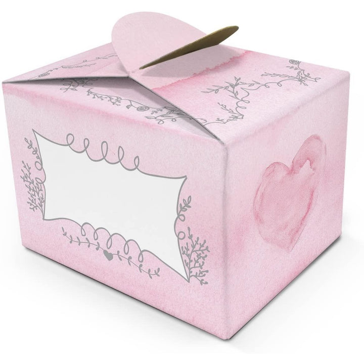 10 kleine rosa Geschenkschachteln HERZ beschriftbar Mini Geschenkbox 8 x 6,5 x 5,5 cm Verpackung Gastgeschenk Mitgebsel Give-away Kommunion Taufe Kindergeburtstag - Foto 1